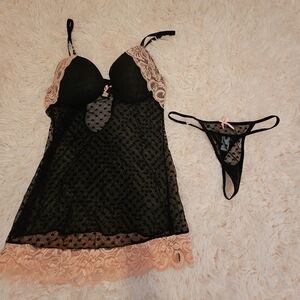 Lingerie lace dress hearts